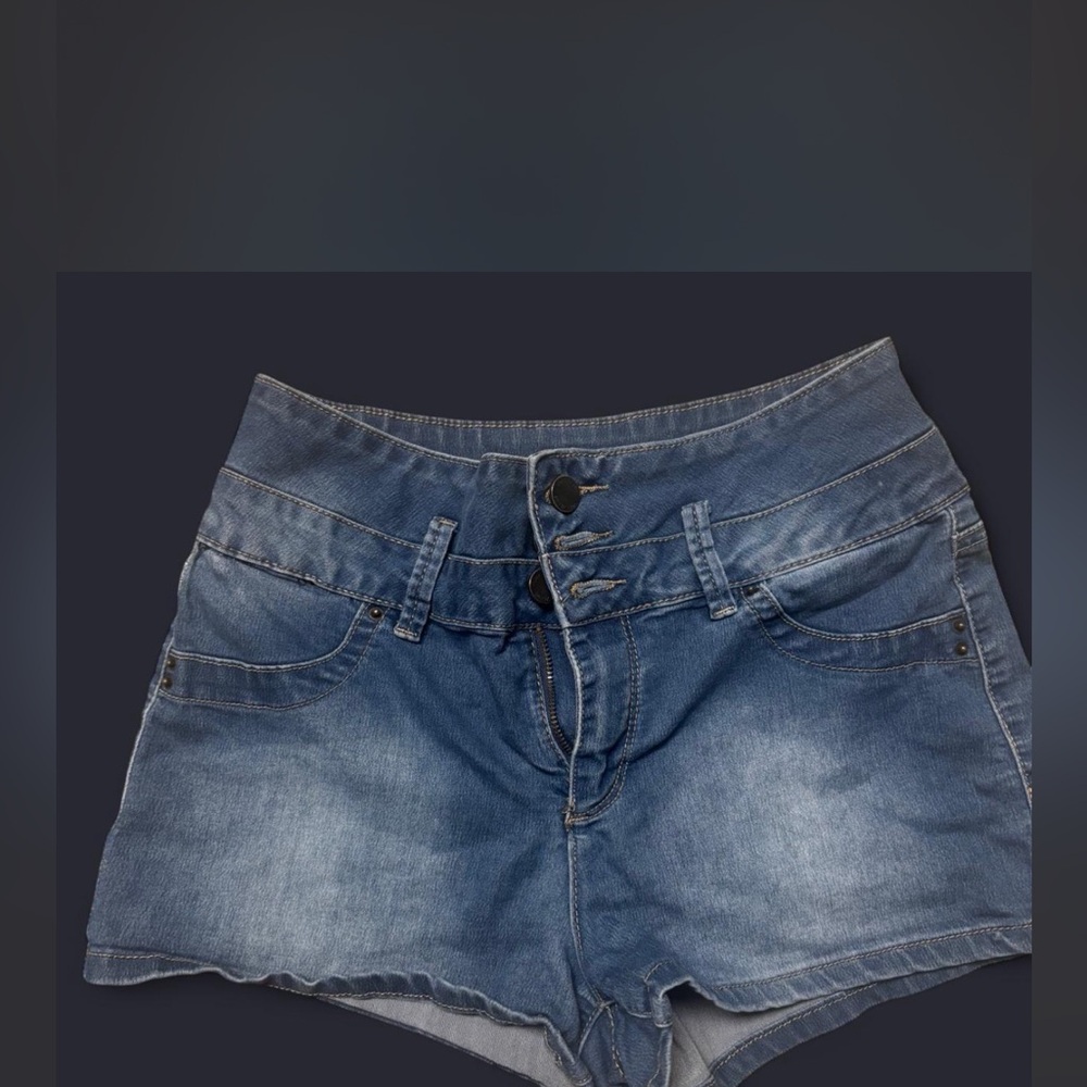 YMI Dark Blue high rise  denim shorts